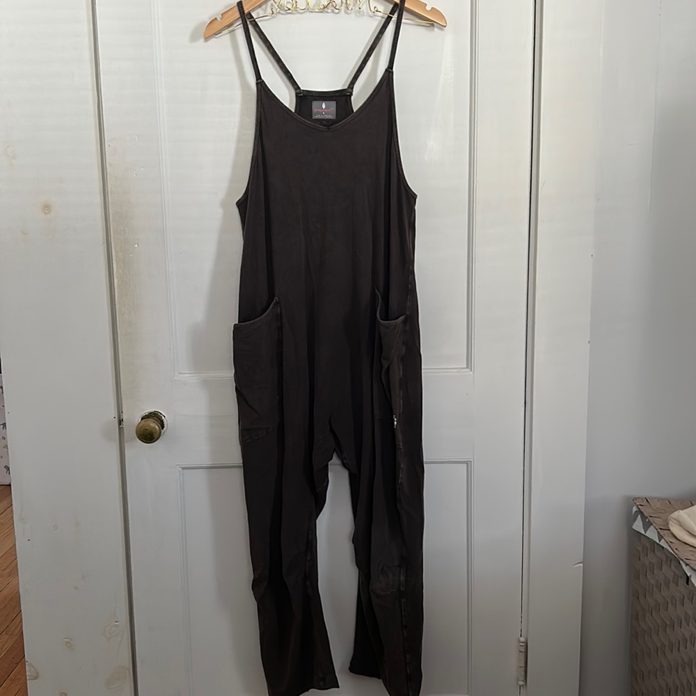 Free People - Hot Shot Onesie - Small - Washed Black
